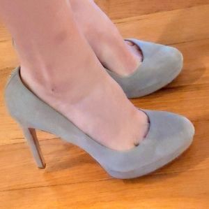 Coach Suede Platform Pumps